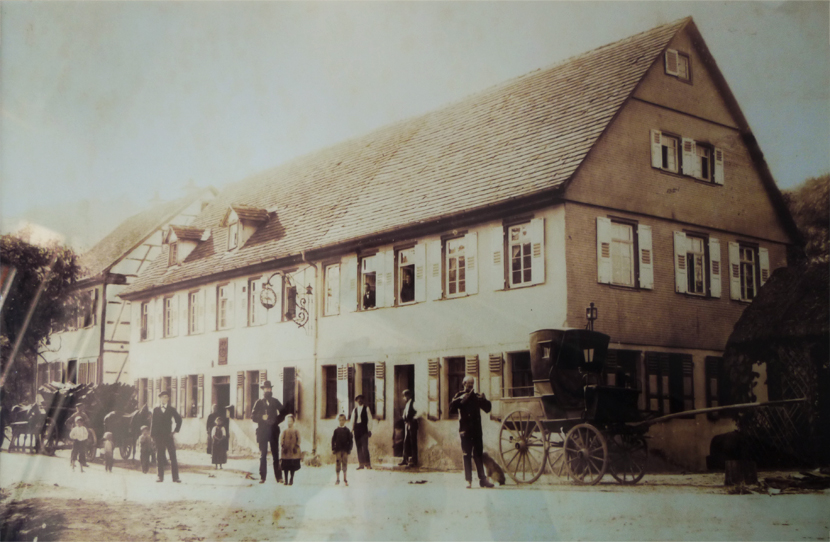 Historische Aufnahme Hotel Hirsch Enzklösterle